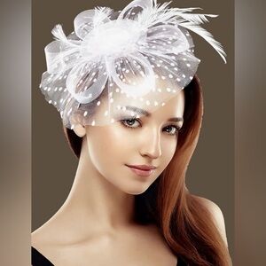 White Feather Headband